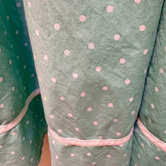 Hell Bunny Vixen Dress Retro VTG Rockabilly Swing Medium Mint Green Polka Dot - Picture 2 of 4